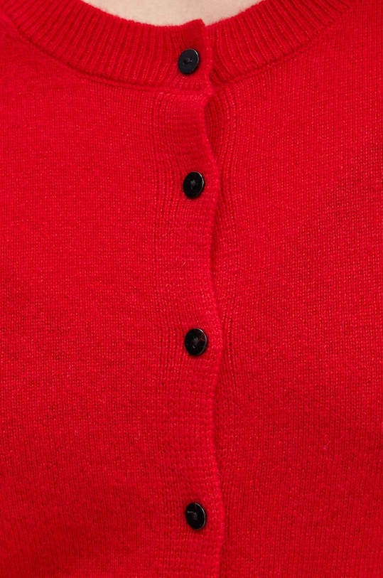 Kašmírový kardigan Herskind Roselle 5241969 červená