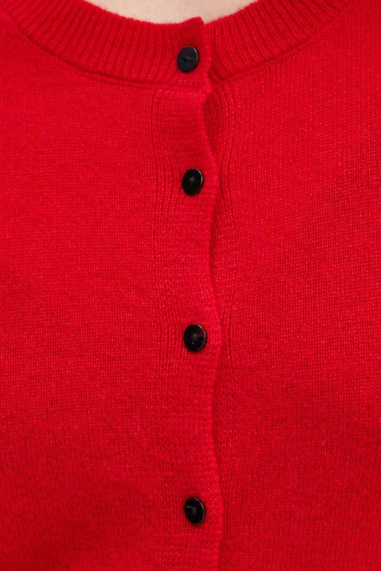 Herskind cardigan din casmir Roselle 5241969 rosu