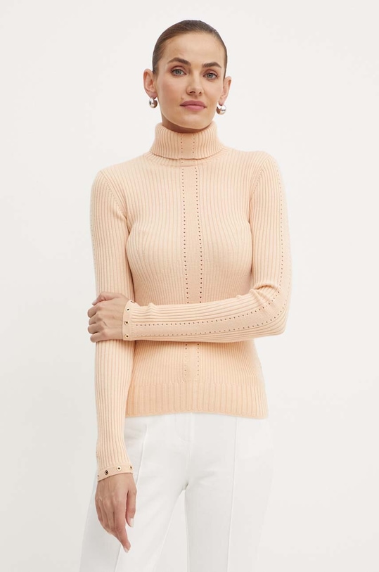 Patrizia Pepe pulover de lana subtiri portocaliu 8K0206.KM36