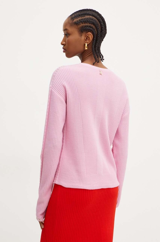 Odzież Patrizia Pepe sweter wełniany 8K0210.KM36 różowy