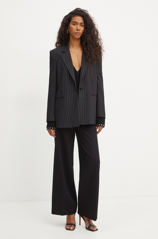 Patrizia Pepe sweter wełniany 8K0210.KM36 czarny AW24