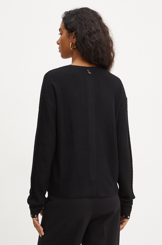 Odzież Patrizia Pepe sweter wełniany 8K0210.KM36 czarny