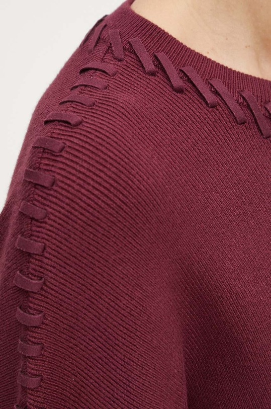 Patrizia Pepe sweter 8K0235.K207 bordowy