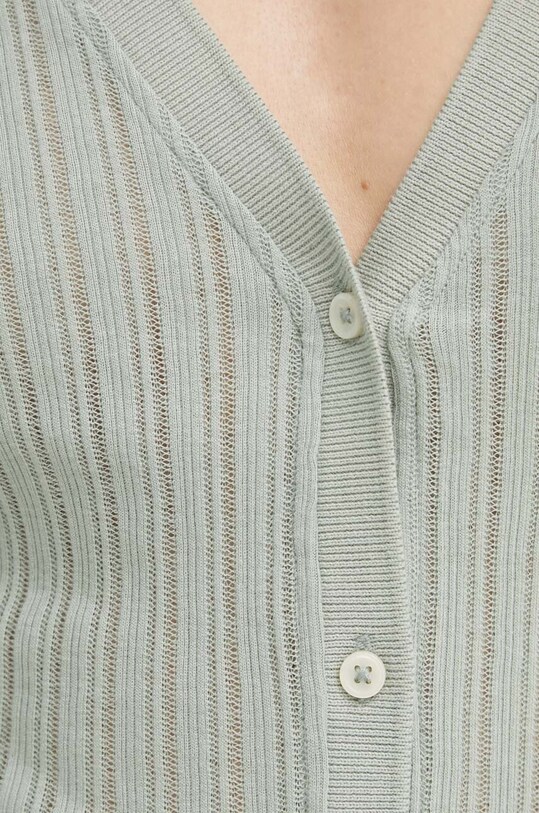 Marc O'Polo cardigan din bumbac 406202752433 verde