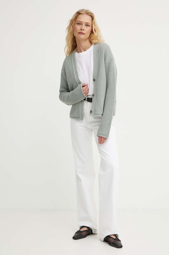 Памучна жилетка Marc O'Polo 406605961259 зелен AW24