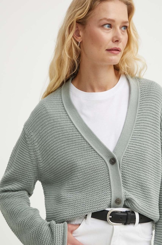 Памучна жилетка Marc O'Polo зелен 406605961259