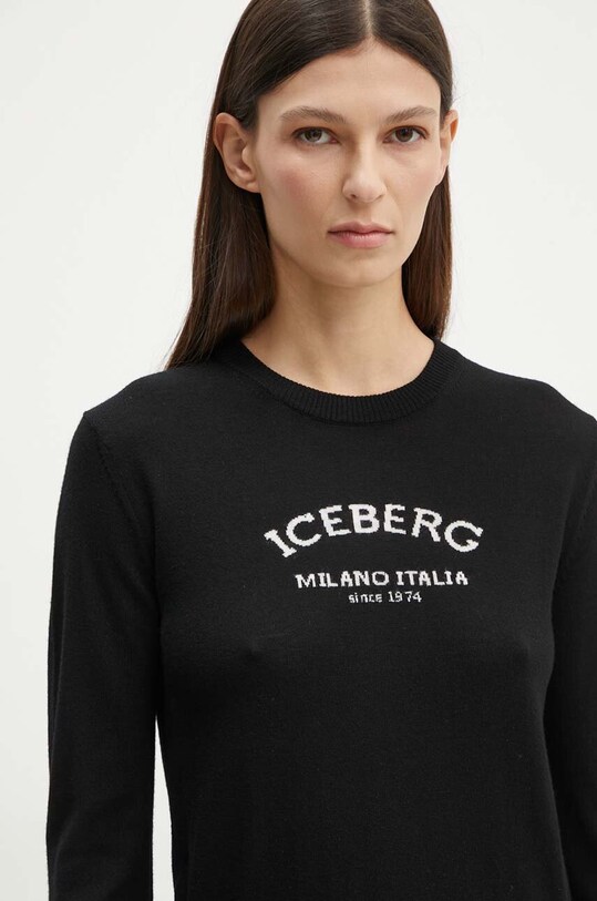 Вовняний светр Iceberg A004.9000 чорний