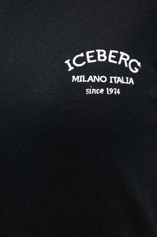Iceberg pulover de lana A008.9000 negru