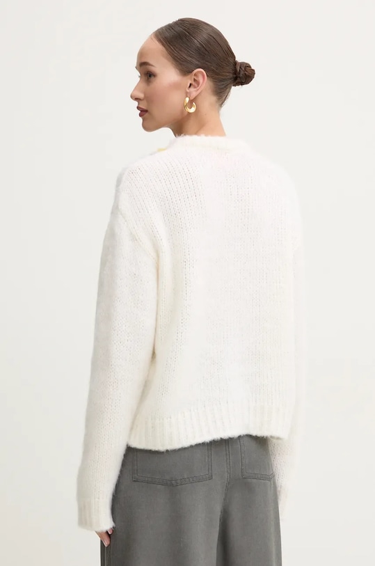 Odzież Iceberg sweter z domieszką wełny A007.7053 beżowy