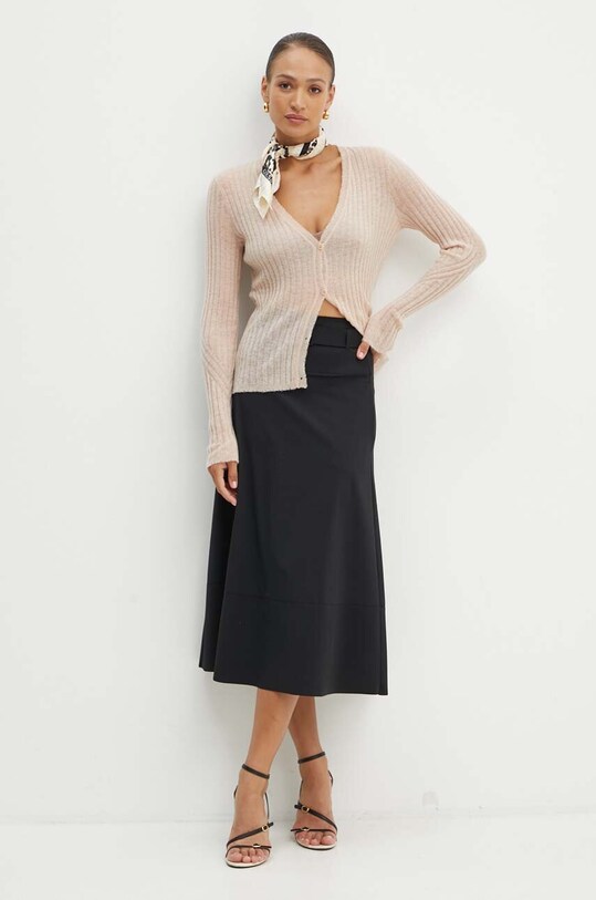 Boss Orange cardigan din lana 50518298 roz AW24