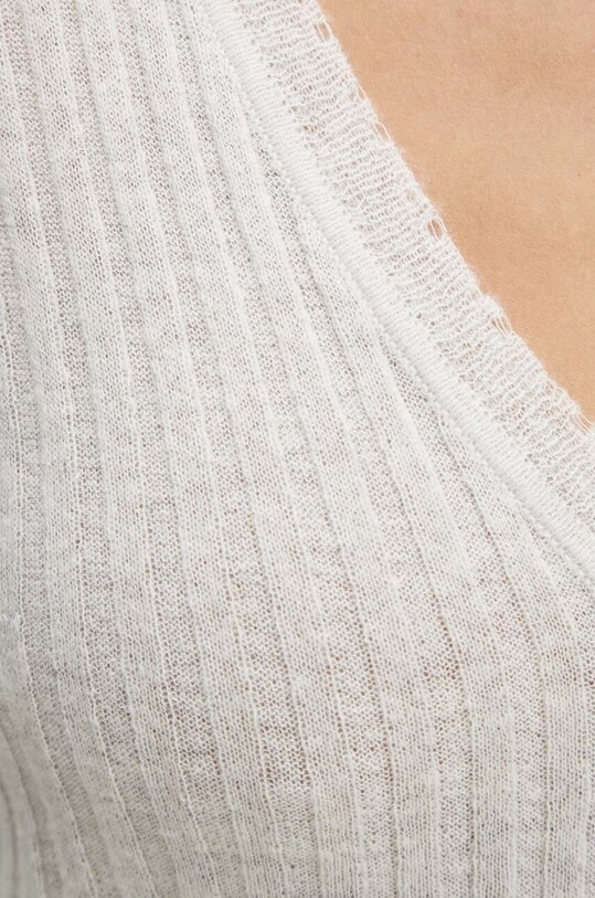 BOSS Orange kardigan wełniany 50518298 szary