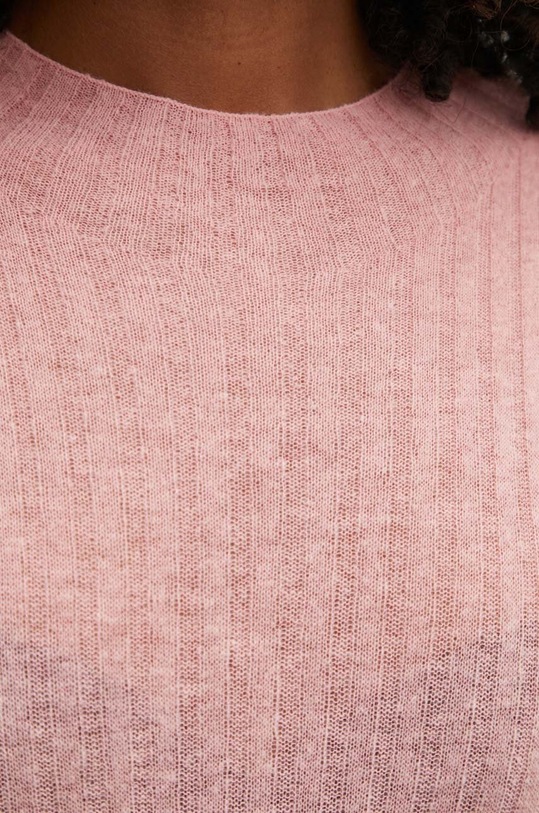 Vlněný svetr Boss Orange 50519155 růžová