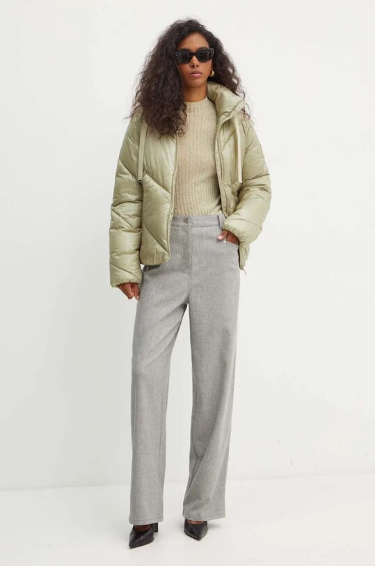 Вовняний светр Boss Orange 50519155 зелений AW24