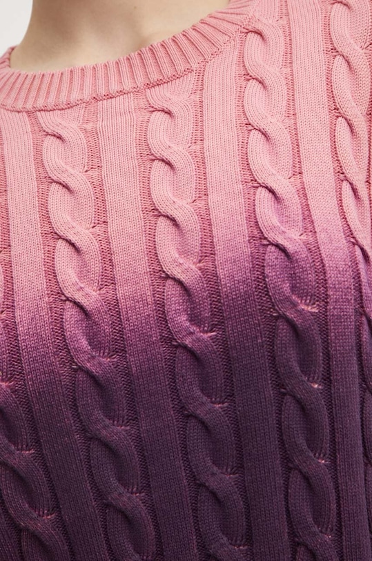 BOSS Orange sweter bawełniany 50519156 różowy