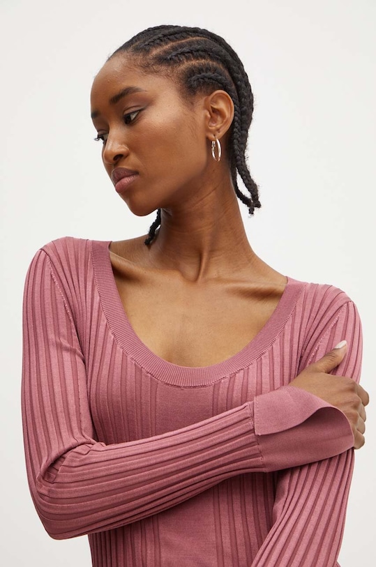 Sveter BOSS okrúhly ružová 50518357