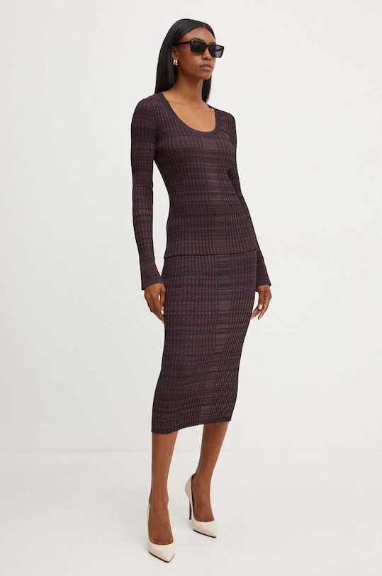 BOSS pulover subtiri violet 50518357