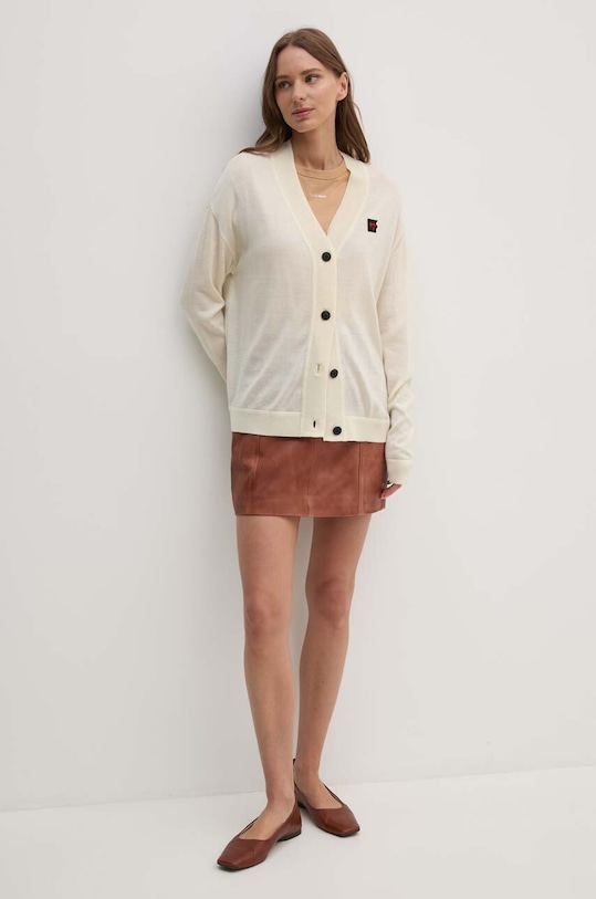 Dkny cardigan din lana D2E4A117 bej AW24