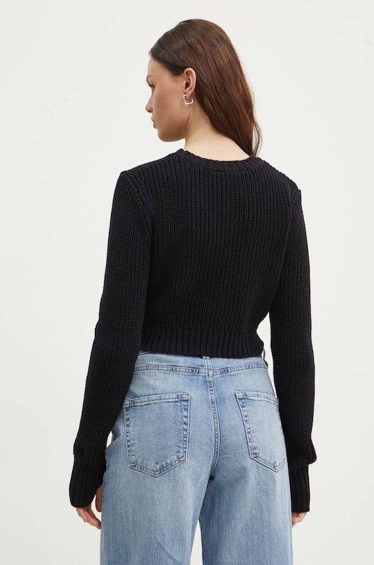 Βαμβακερό πουλόβερ DKNY D2B4A136 μαύρο AW24