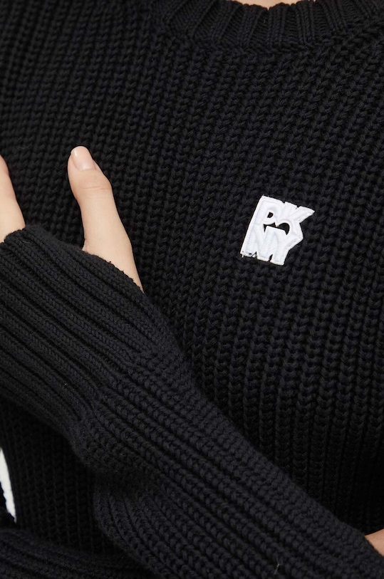Βαμβακερό πουλόβερ DKNY μαύρο D2B4A136