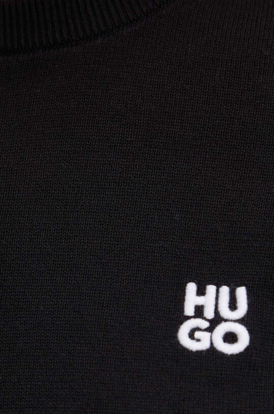 Бавовняний светр HUGO 50514296 чорний