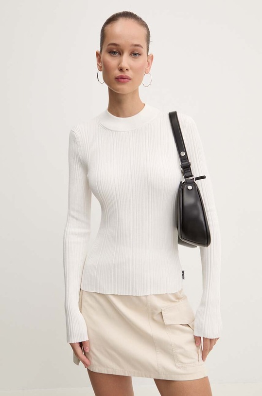 Πουλόβερ HUGO 50518311 μπεζ