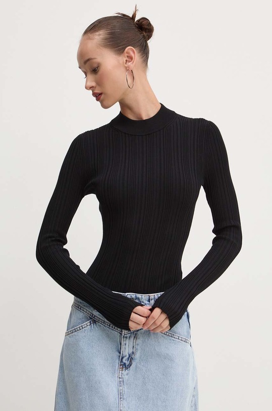 Πουλόβερ HUGO μαύρο 50518311