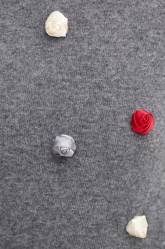 MSGM sweter wełniany 3741MDM226.247786 szary