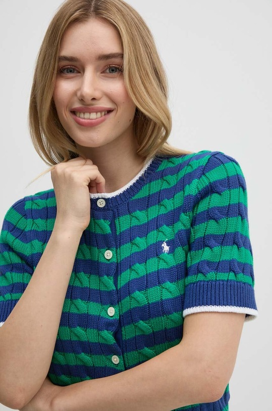 Polo Ralph Lauren kardigan bawełniany niebieski 211935318