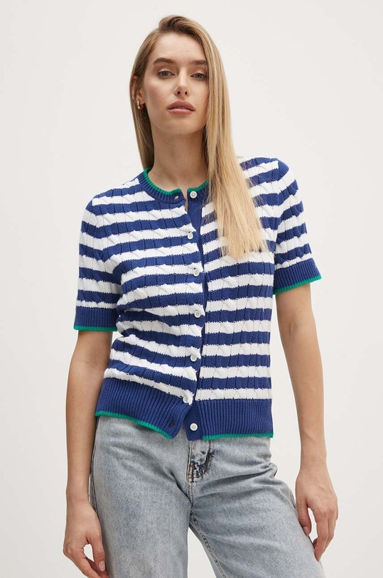 Bavlněný kardigan Polo Ralph Lauren kulatý modrá 211935318