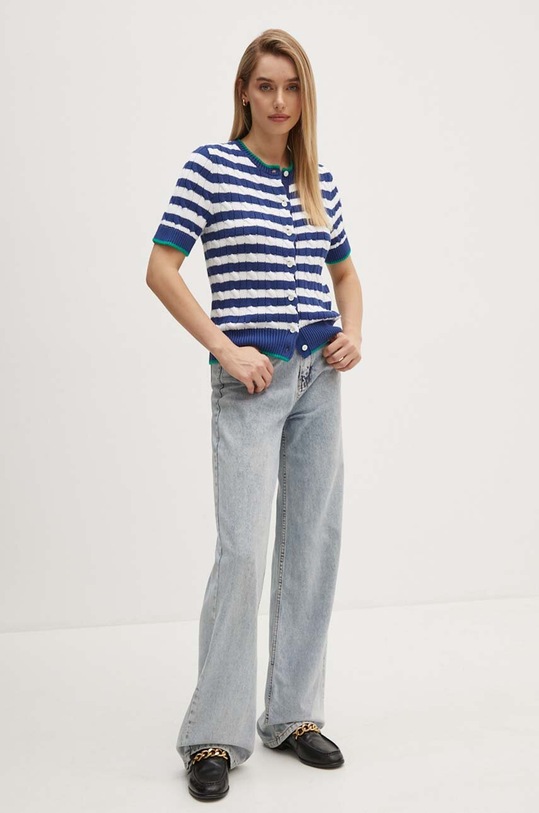 Bavlněný kardigan Polo Ralph Lauren 211935318 modrá AW24