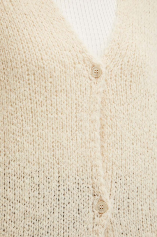 Weekend Max Mara kardigan wełniany 2425346011600 beżowy