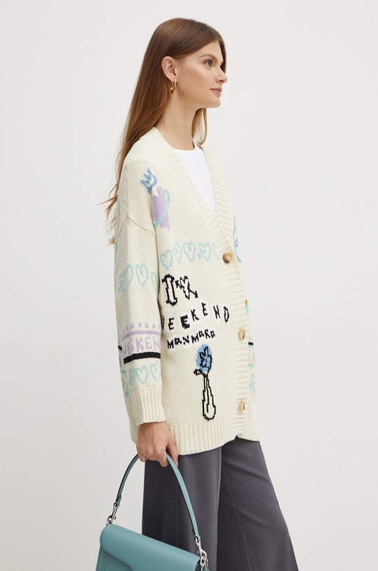 Weekend Max Mara kardigan beżowy 2425346031600