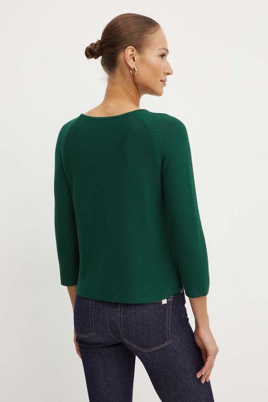 Odzież Weekend Max Mara sweter bawełniany 2425366121600 zielony