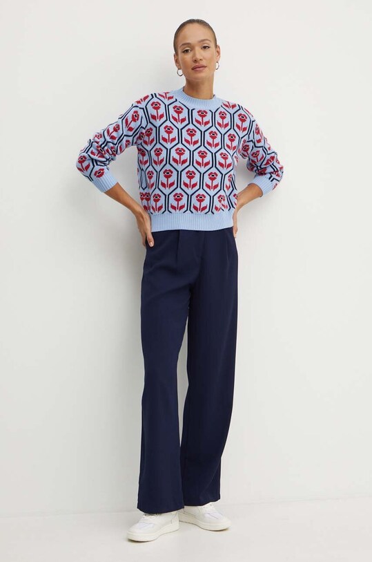 Weekend Max Mara sweter 2425366241600 niebieski AW24