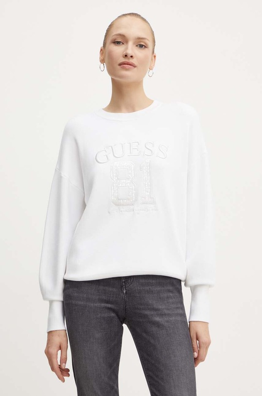 Guess sweter VIVIANA aplikacja biały W4YR30.Z26I0