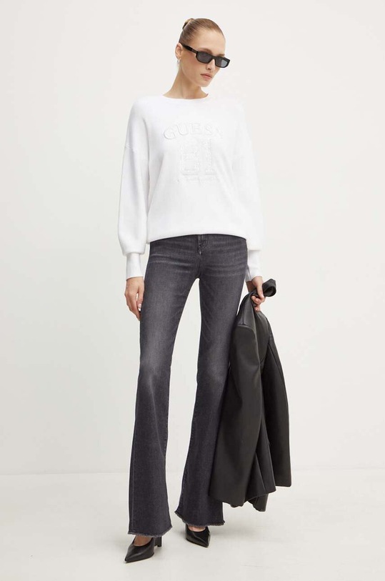 Guess sweter VIVIANA W4YR30.Z26I0 biały AW24