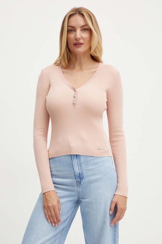 Guess sweter BLAIRE pozostałe różowy W4YR16.Z2V62