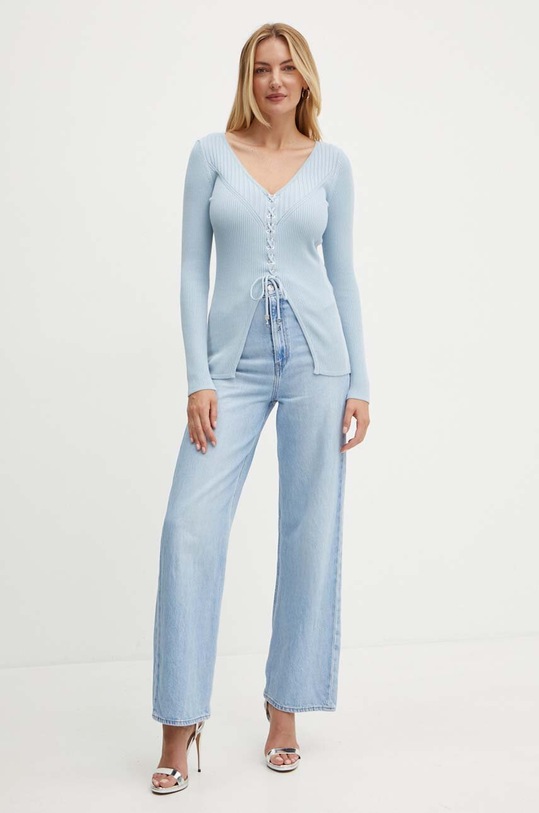 Guess sweter SELENE W4YR03.Z2V62 niebieski AW24