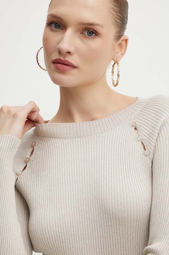 Πουλόβερ Guess EMELY μπεζ W4YR06.Z3FF0