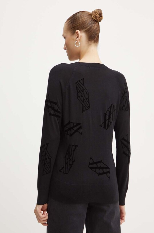 Îmbrăcăminte Armani Exchange pulover din amestec de mătase 6DYM1A.YMP7Z negru