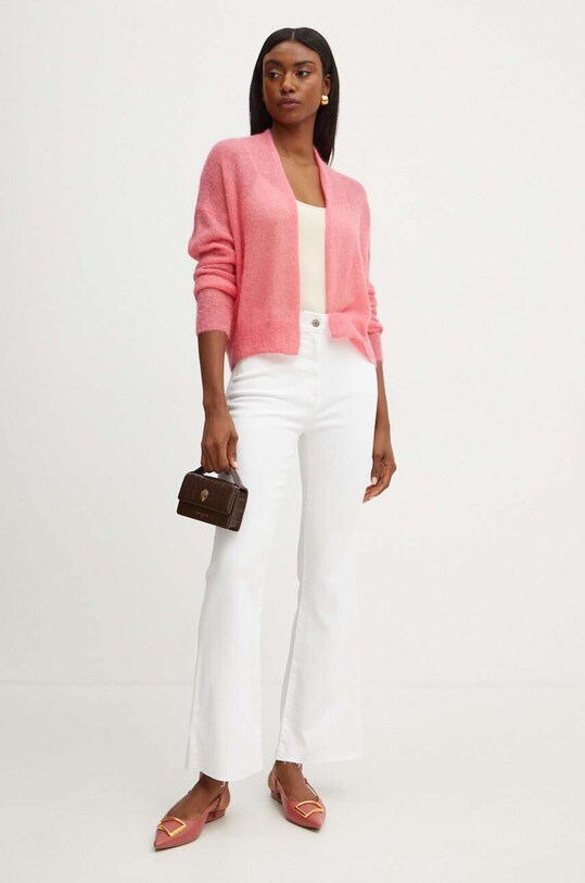 Pinko cardigan in lana 104088.A23O rosa AW24