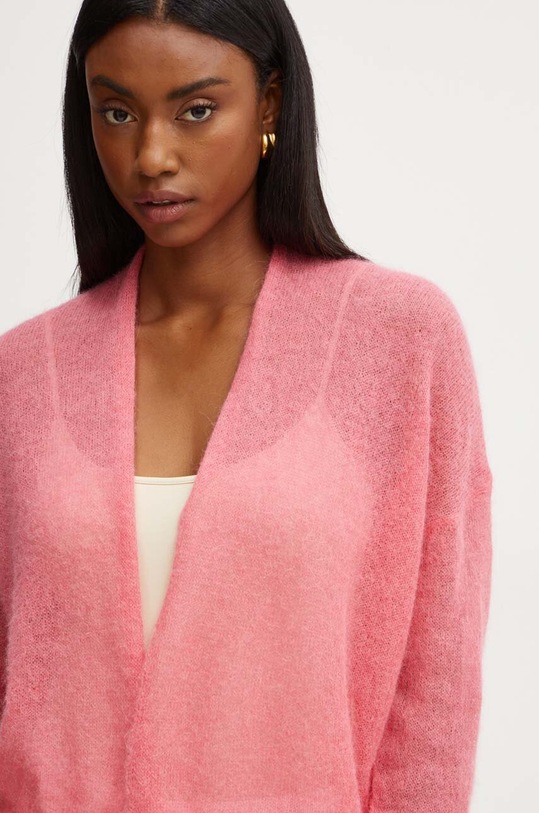 Pinko kardigan wełniany różowy 104088.A23O