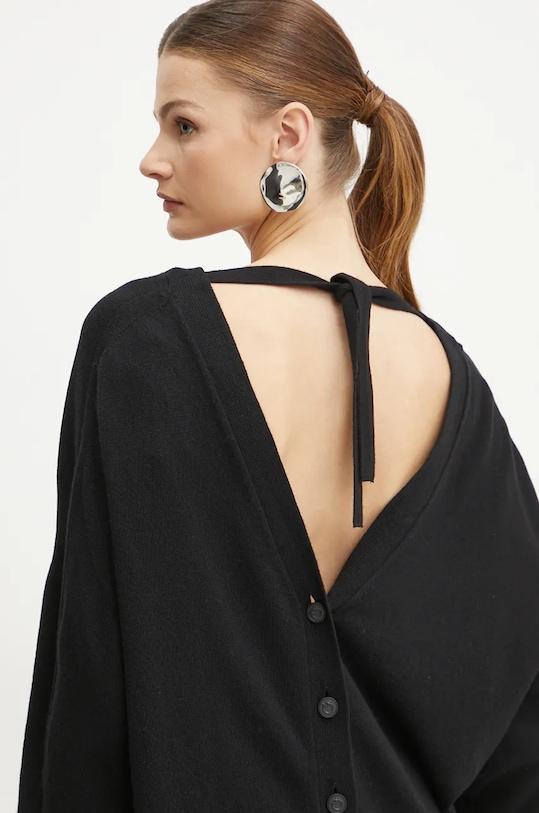 Vlněný svetr Pinko vlna černá 104049.A1A7