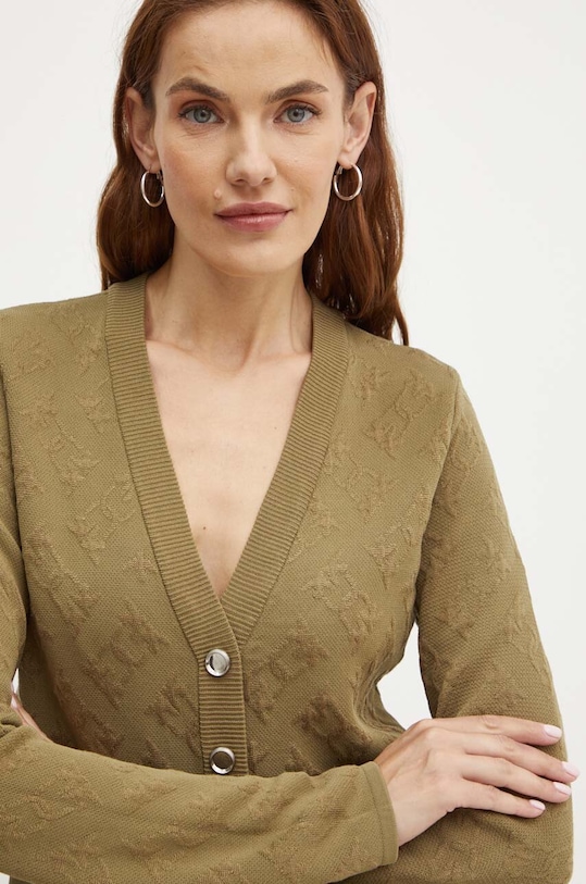 Pinko cardigan cu modele verde 103971.A21T