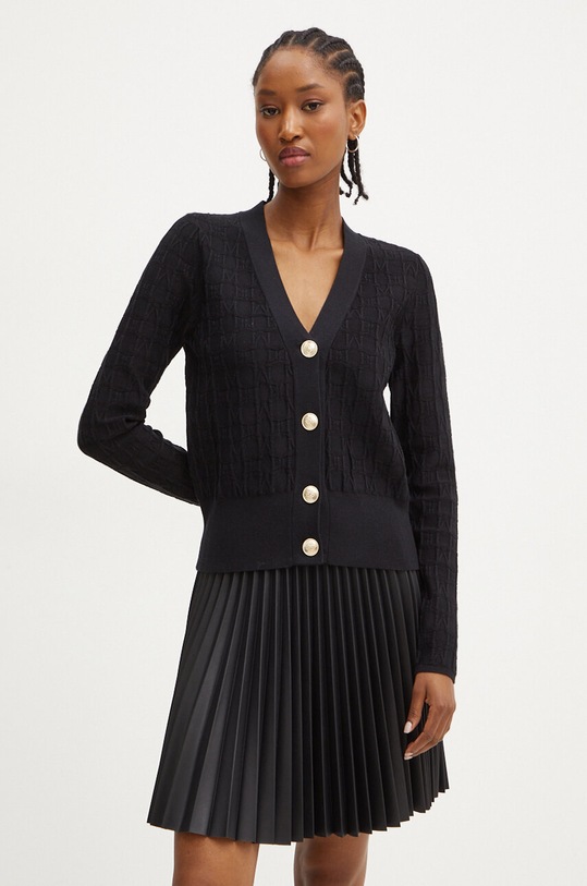 Marciano by Guess kardigán MARTI sima fekete 4YGR37.5718Z