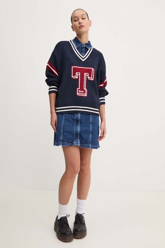 Svetr Tommy Jeans DW0DW18519 námořnická modř AW24