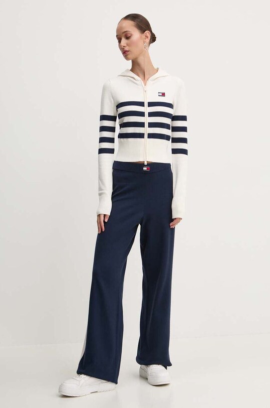 Tommy Jeans kardigan DW0DW18524 beżowy AW24