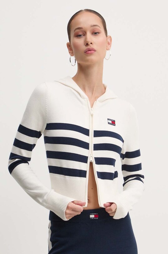 Tommy Jeans kardigan beżowy DW0DW18524