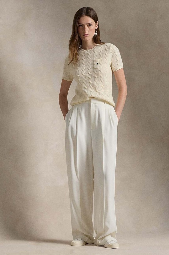 Odzież Polo Ralph Lauren sweter 211910423 biały