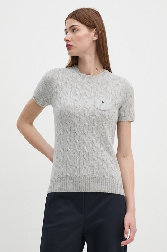 Polo Ralph Lauren sweter okrągły szary 211910423
